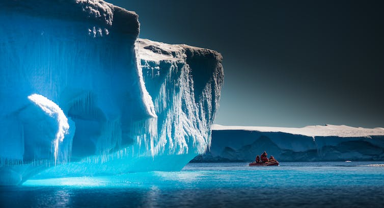 Extensión del hielo en la Antártida