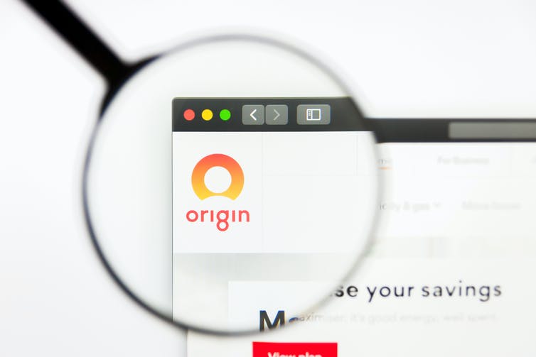 Lupa en el sitio web de Origin