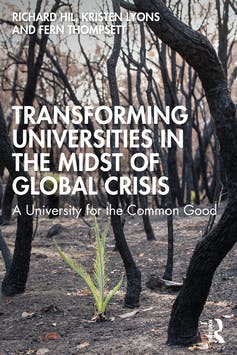 La portada de Transforming University in the Global Crisis, un libro del autor