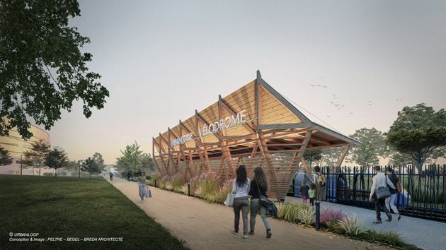 Foto de contorno de la futura estación.