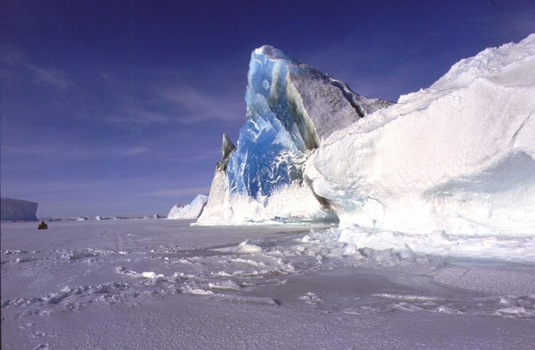 hielo marino en la Antártida