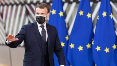 Emmanuel Macron en el Consejo Europeo de Bruselas en diciembre