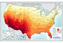 Mapa anual de recursos solares de EE. UU.