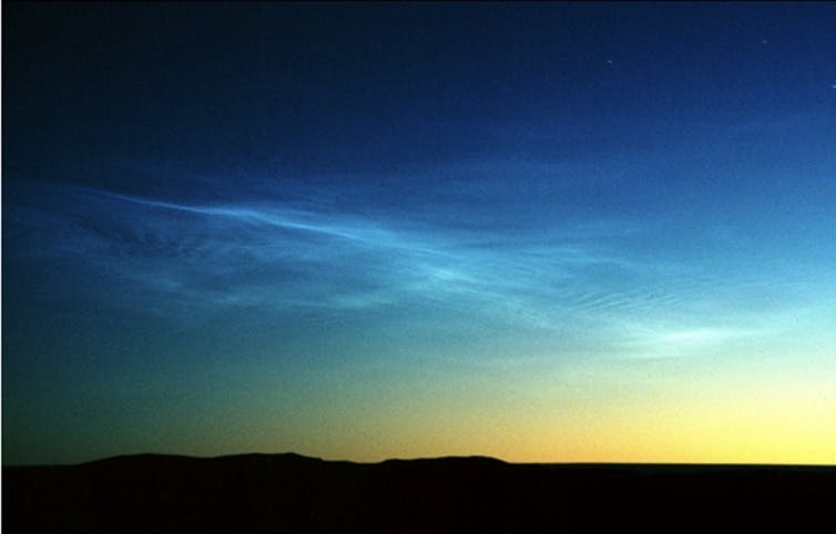 Nubes sobre la estación Davis