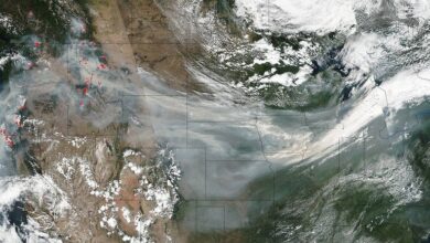 Una pantalla de 'humo viejo' cuelga en la atmósfera