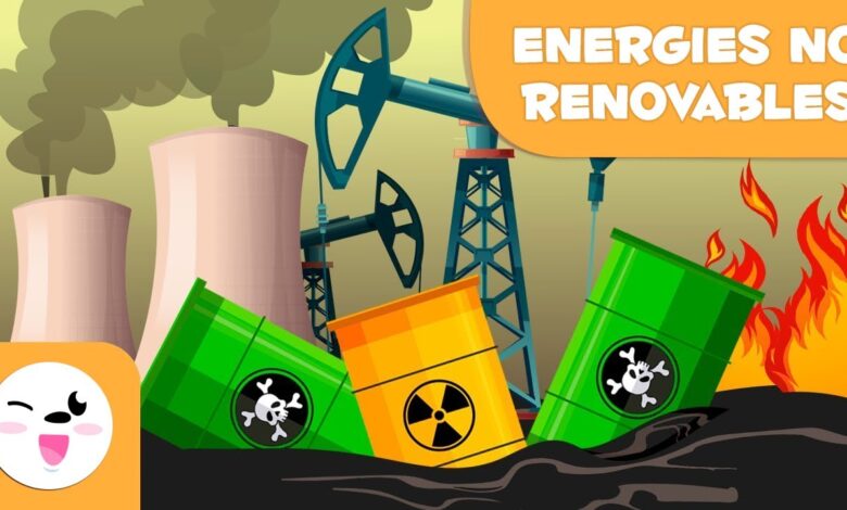 Fuentes de energía no renovables - Tipos de energía para niños en Cataluña